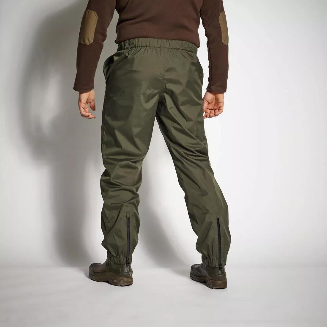 Lightweight Waterproof Overtrousers, Khaki, , large image number 7