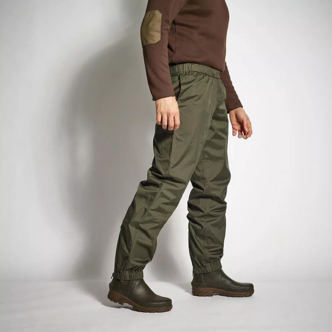 Lightweight Waterproof Overtrousers, Khaki, , large image number 11