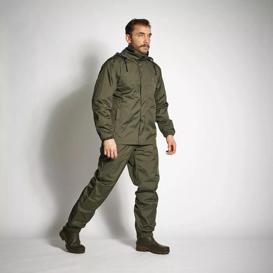 Lightweight Waterproof Overtrousers, Khaki, , large image number 12