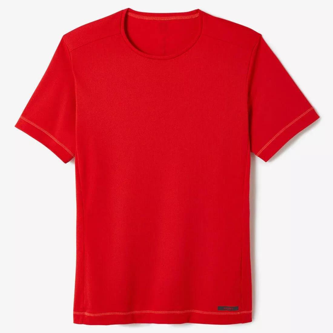 Kiprun 100 Dry Men Breathable Running T-Shirt, Cherry Red, , large image number 1