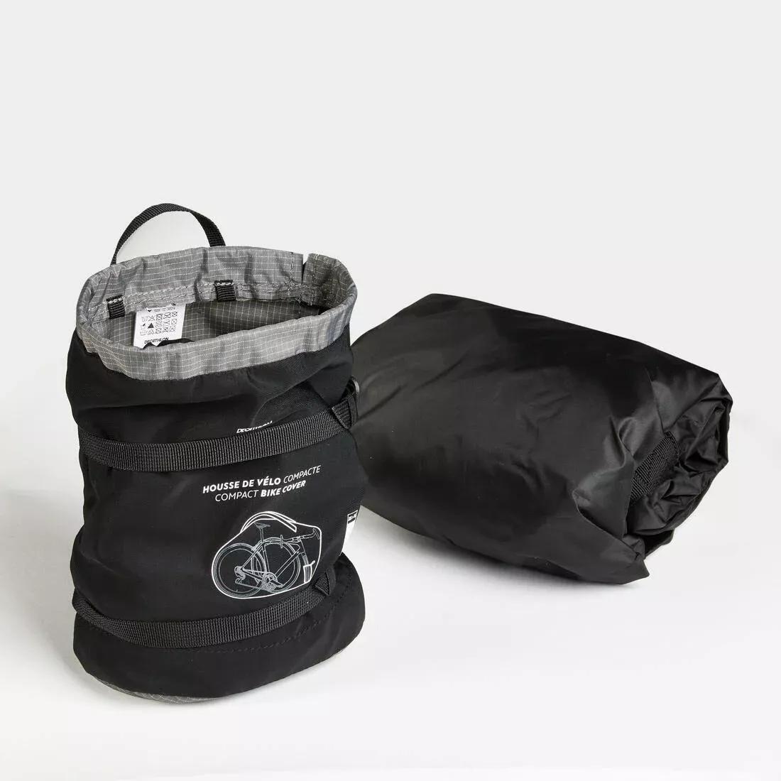 Light Compact Bikepacking Bike Bag, Beige, No Color, large image number 7