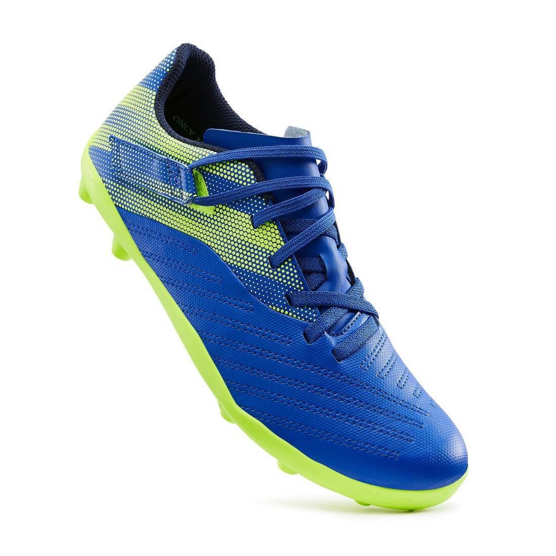 Unisex Kids Rip-Tab Firm Ground Football Boots - Agility 140 Fg, Navy, No Color, large image number 3