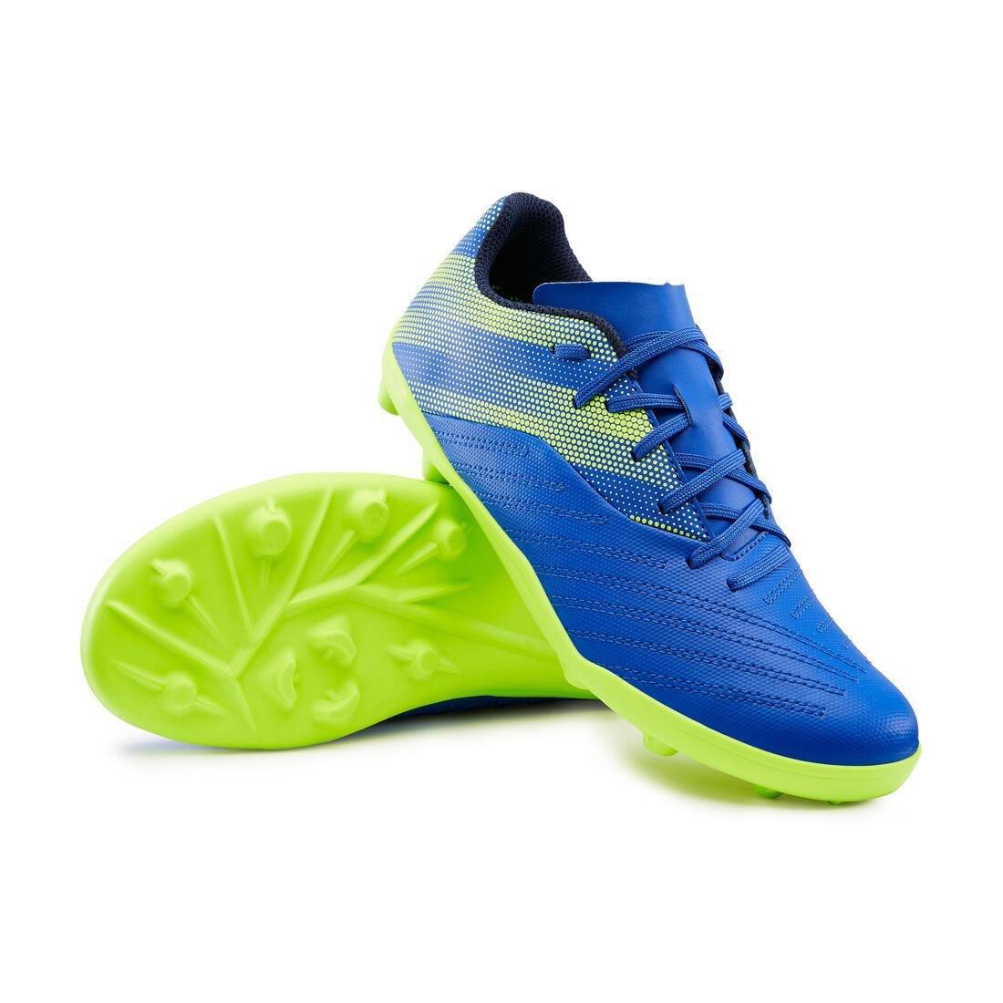 Unisex Kids Lace-Up Firm Ground Football Boots - Agility 140 Fg, Navy, No Color, large image number 2