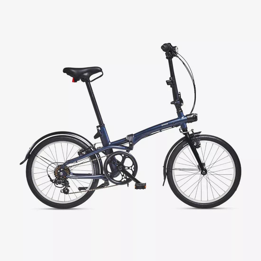 Folding Bike - Fold 500, Navy, No Color, medium