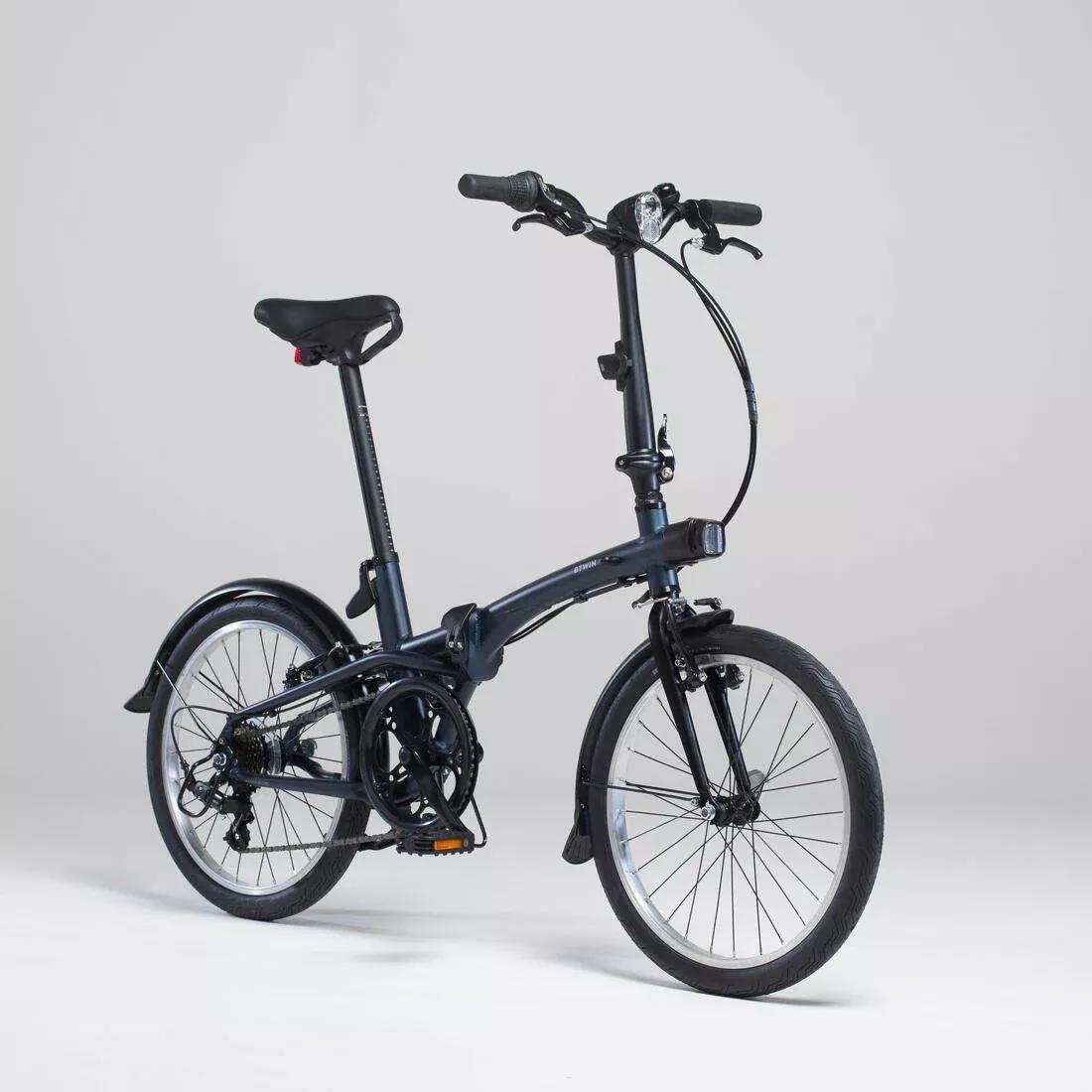 Folding Bike - Fold 500, Navy, No Color, medium
