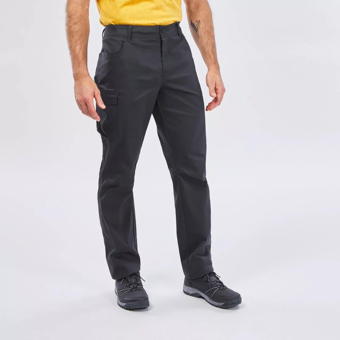 Men Hiking Trousers - Nh100, Grey, No Color, large image number 2