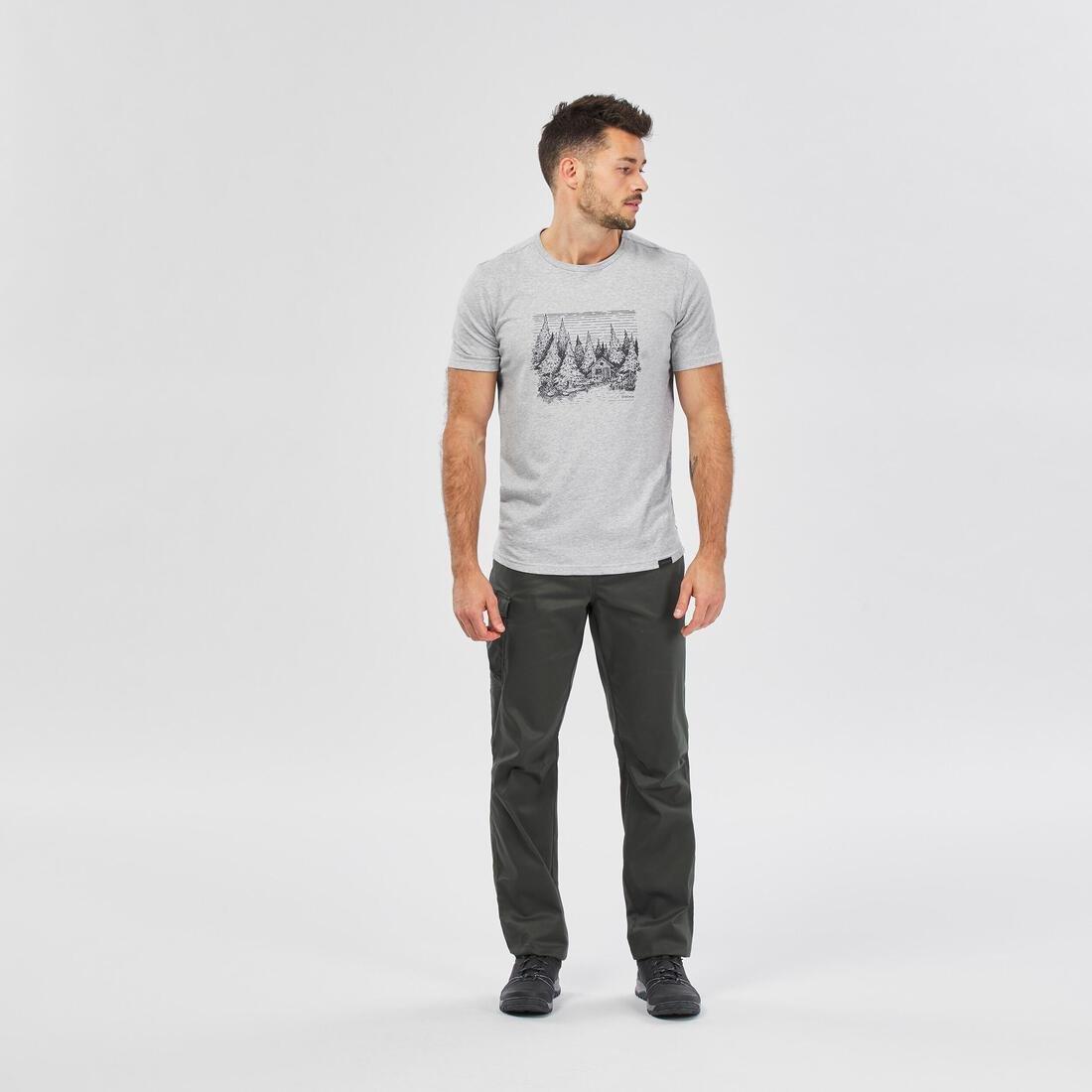 Men Hiking Trousers - Nh100, Grey, , large image number 11