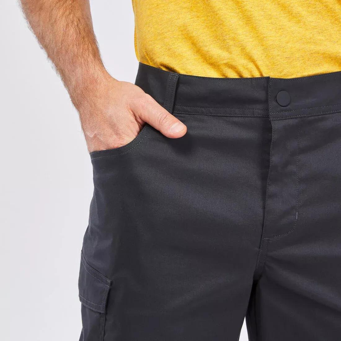 Men Hiking Trousers Nh100, Green, No Color, large image number 2
