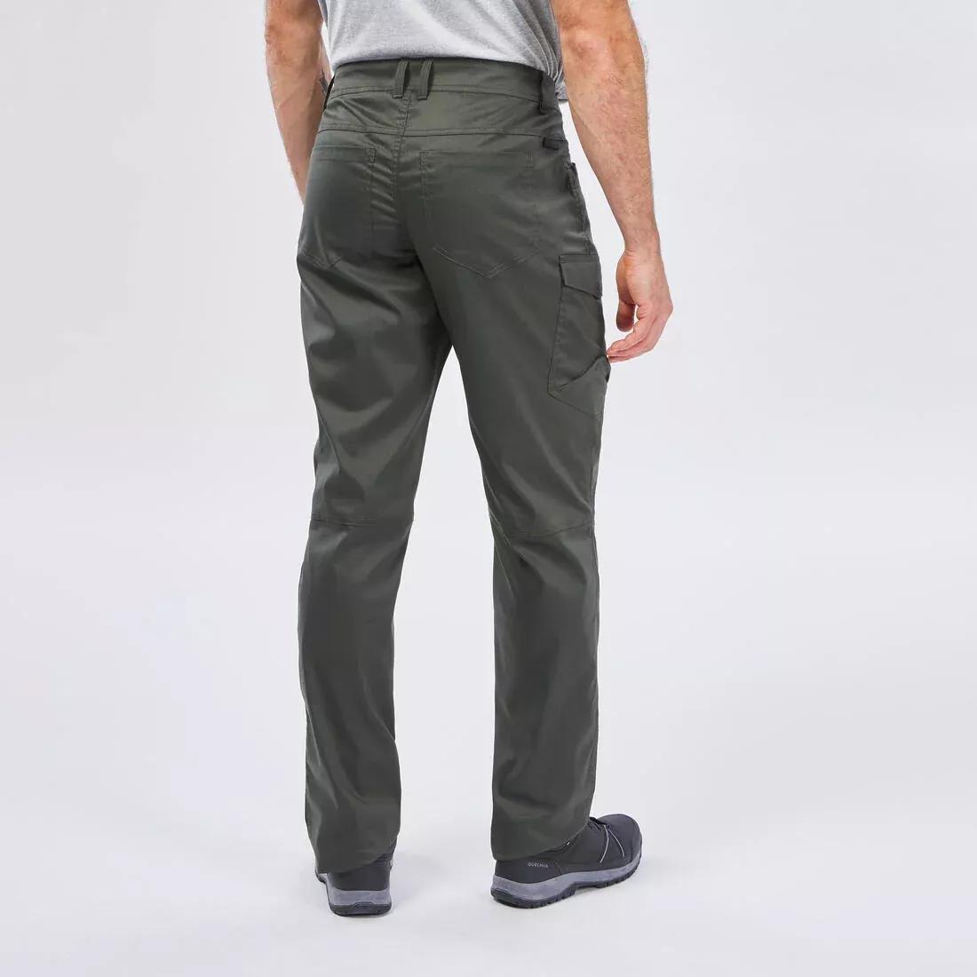 Men Hiking Trousers Nh100, Green, No Color, large image number 6