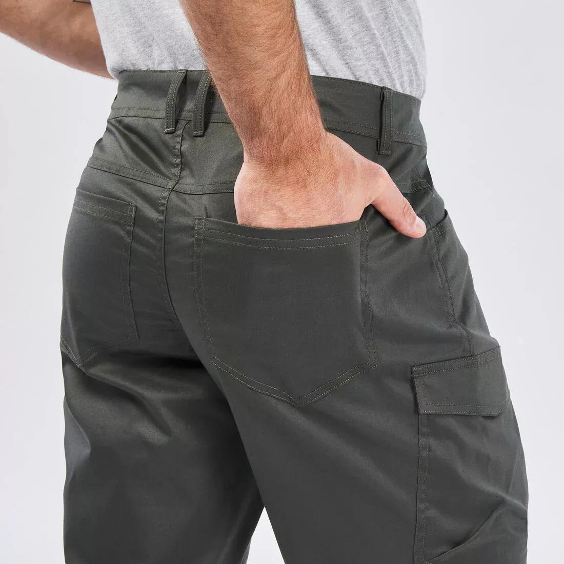 Men Hiking Trousers Nh100, Green, No Color, large image number 8