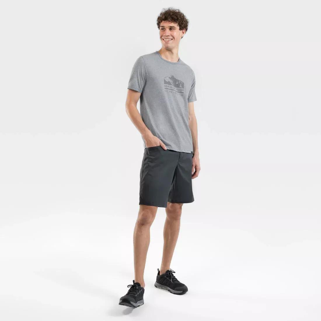Men Hiking Shorts - Nh100, Grey, , large image number 1
