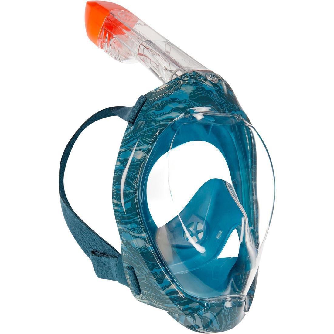 SUBEA - Adults Easybreath Surface Mask - 500 With Bag, Blue