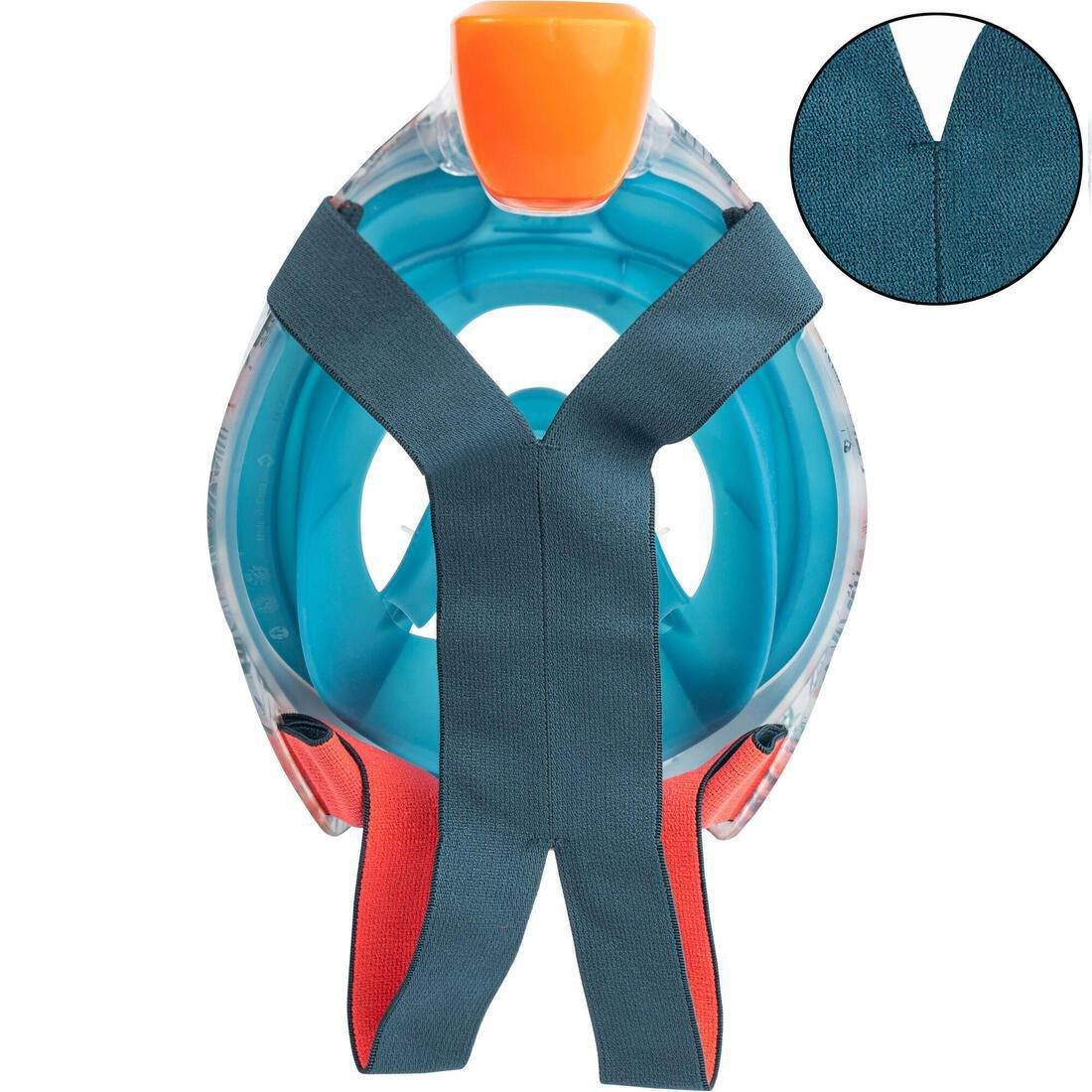 Adults Easybreath Surface Mask - 500 With Bag, Blue, , large image number 8