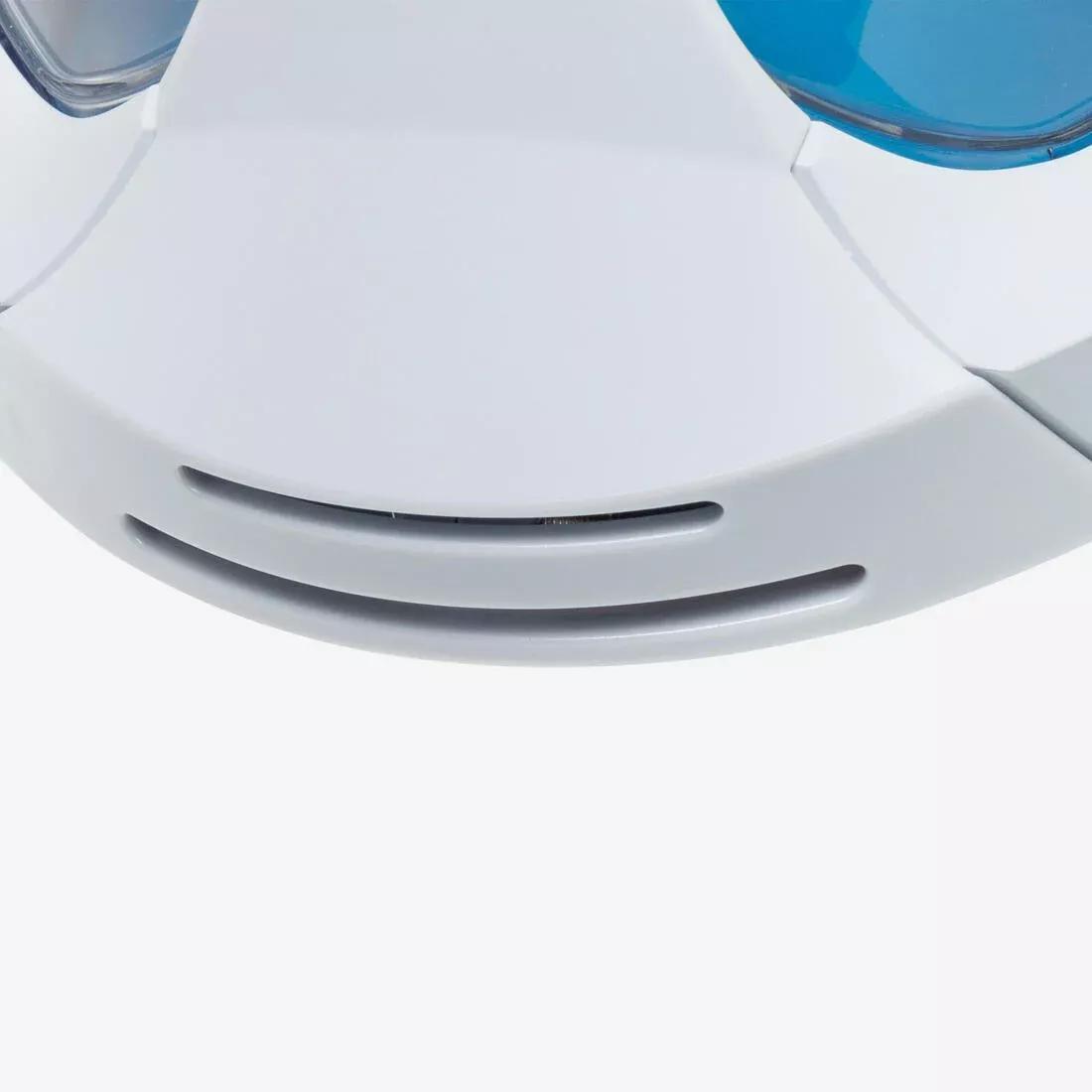 Surface Snorkelling Mask Easybreath + With Acoustic Valve > Age 10, White/Blue, No Color, large image number 9