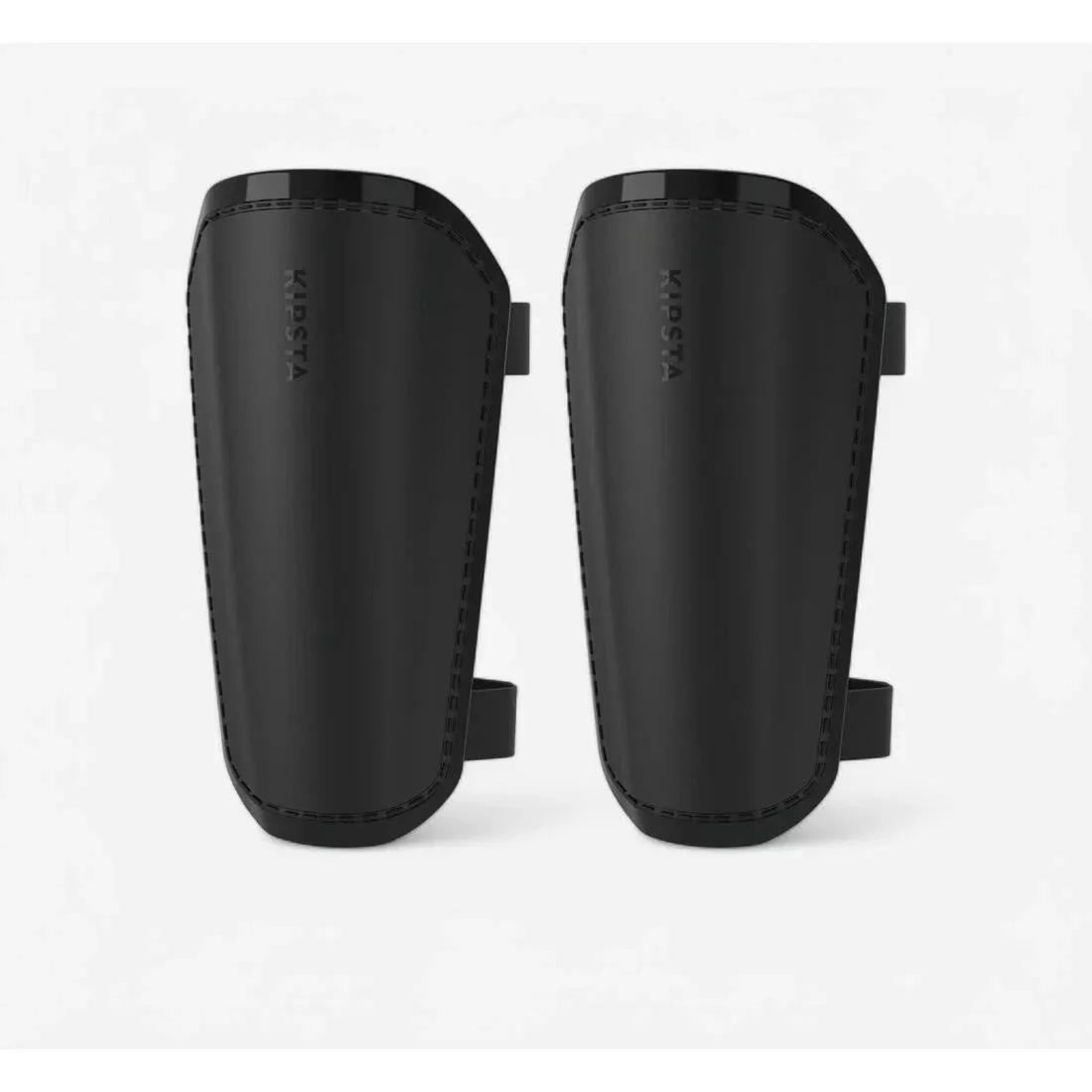 Kids Unisex Football Shin Pads - F100, Black, 5401_000, large image number 1