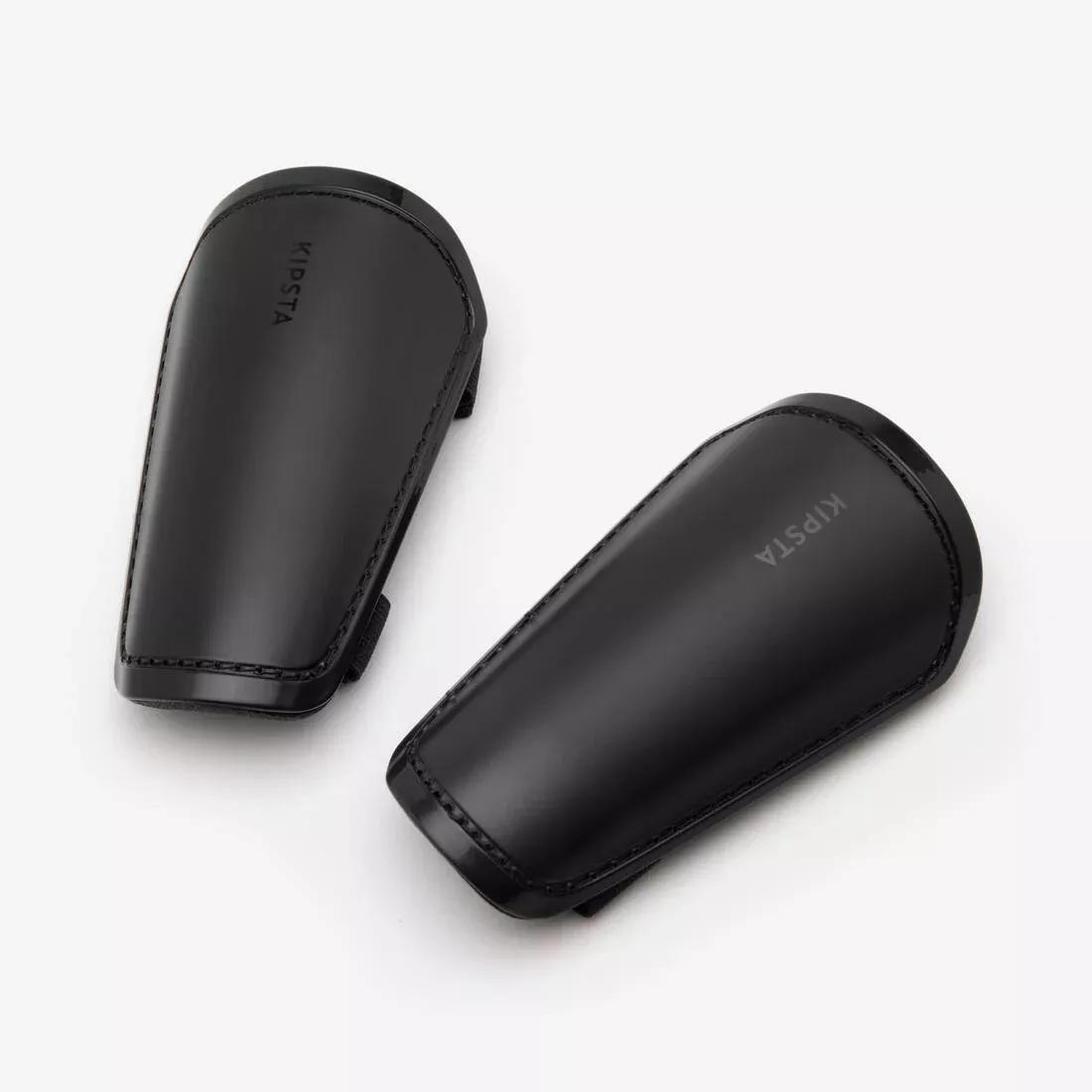 Kids Unisex Football Shin Pads - F100, Black, 5401_000, large image number 3