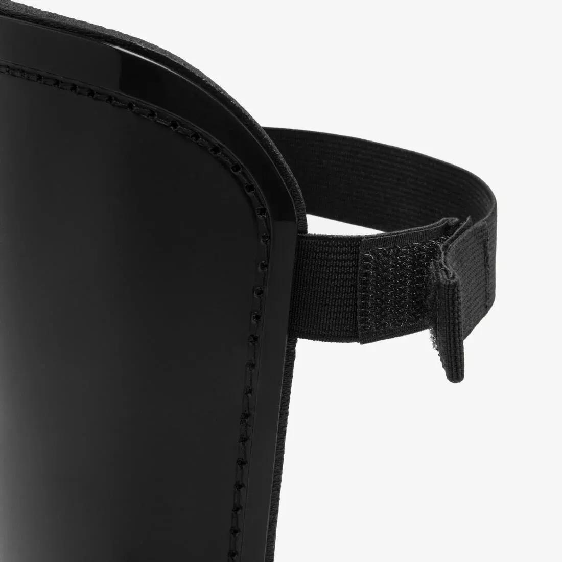 Adults Football Shin Pads - F100, Black, No Color, medium