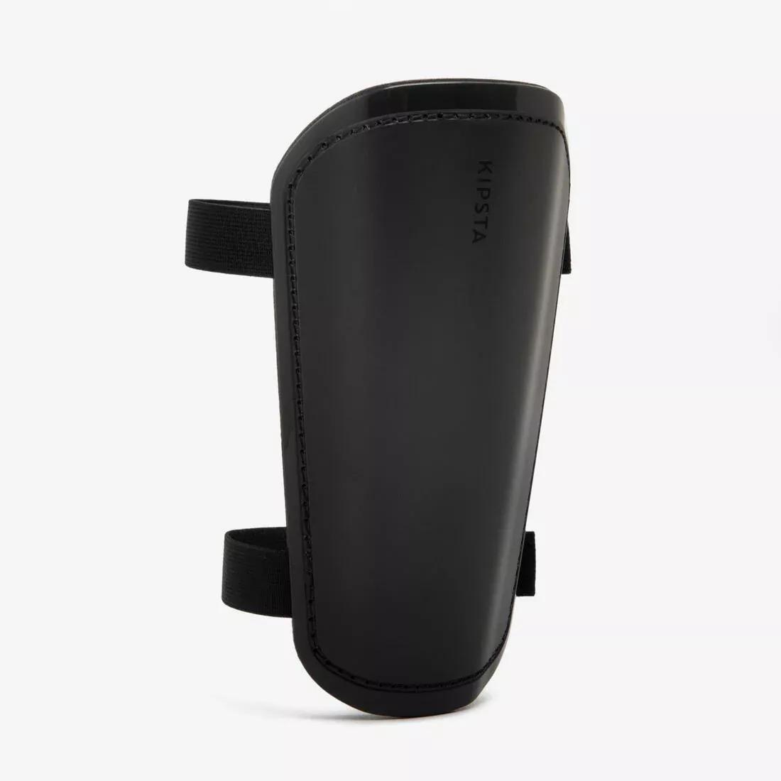 Adults Football Shin Pads - F100, Black, No Color, large image number 3