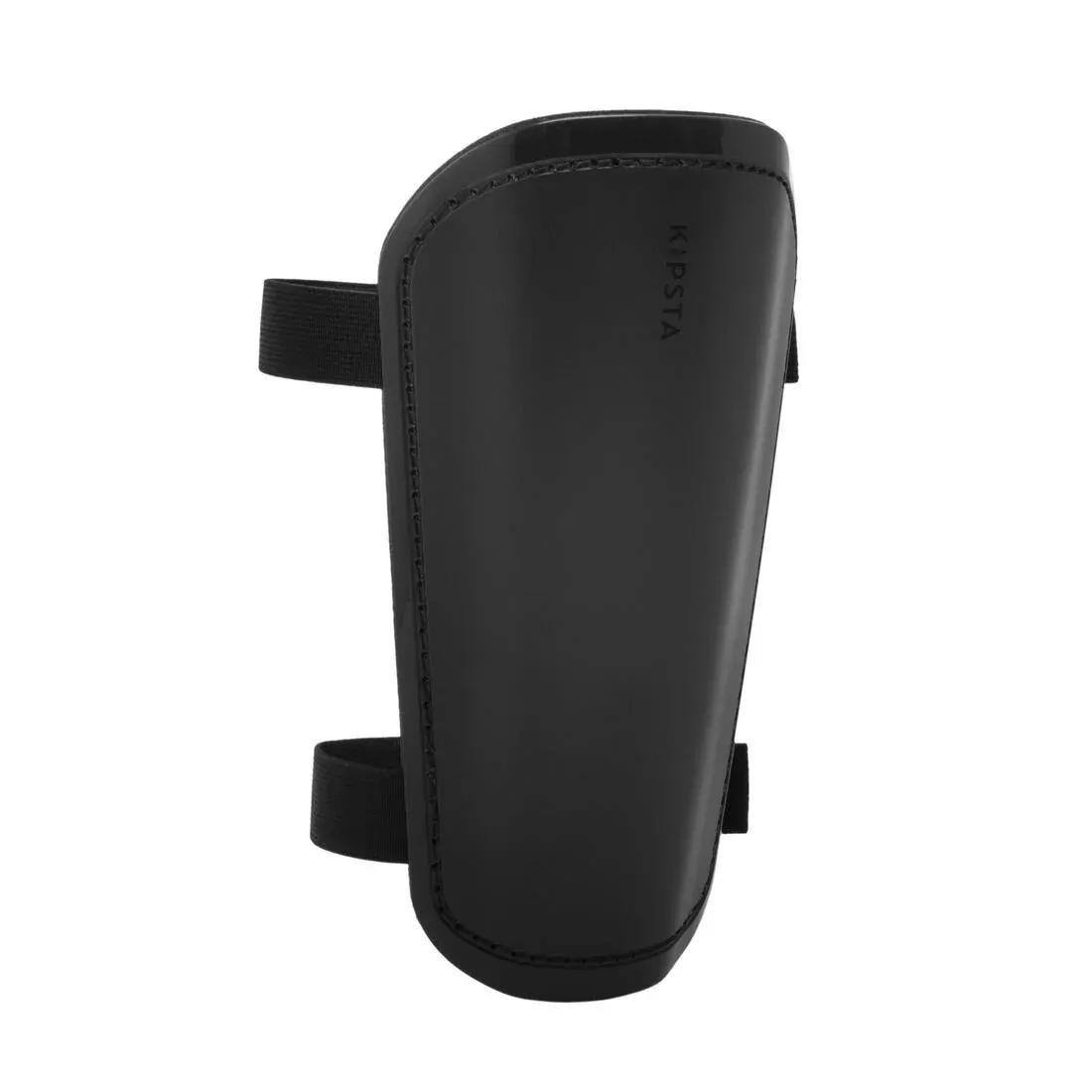 Adults Football Shin Pads - F100, Black, No Color, large image number 5