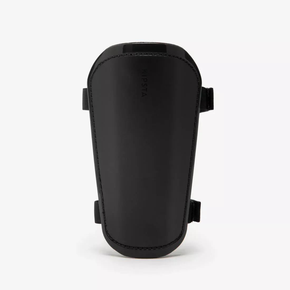 Adults Football Shin Pads - F100, Black, No Color, large image number 6