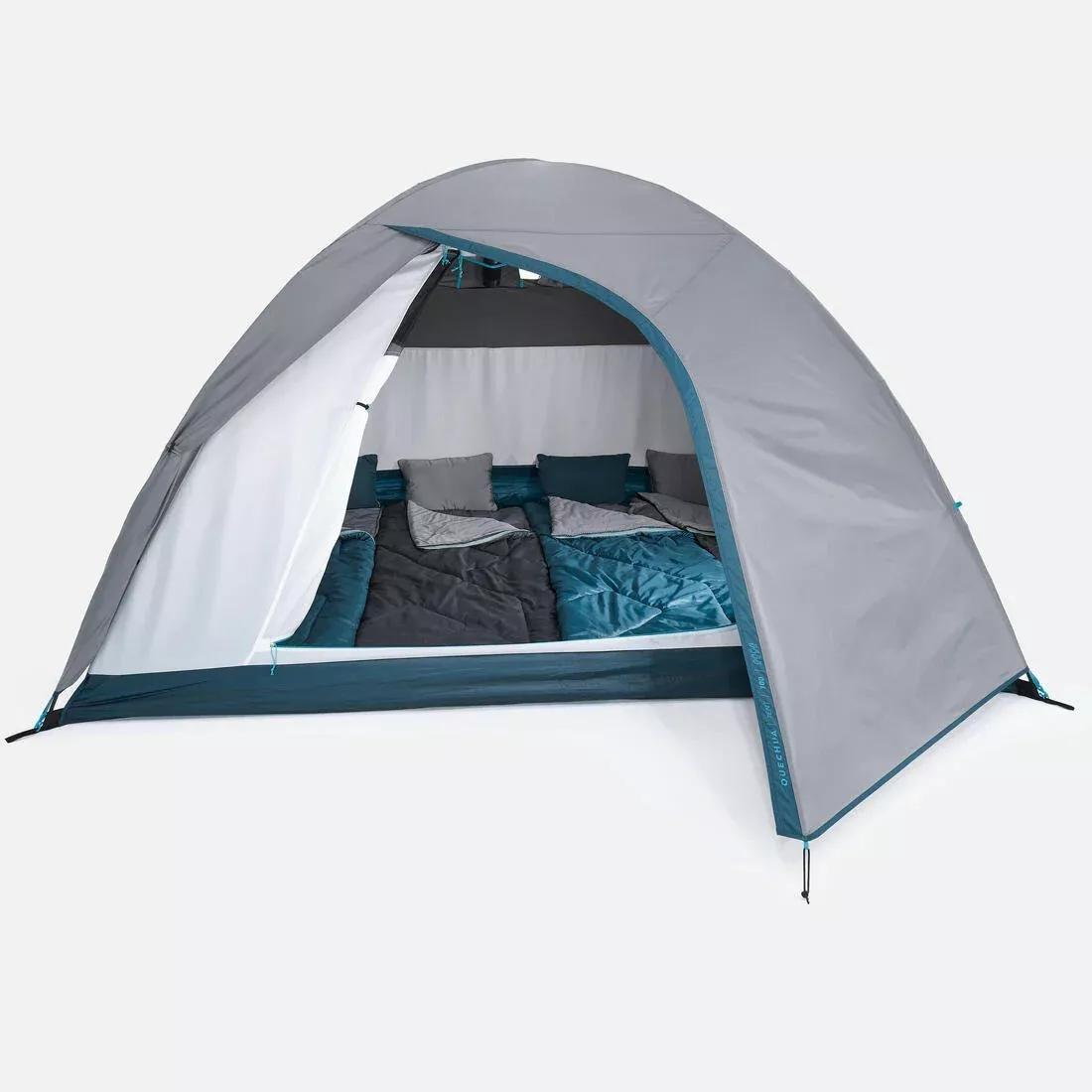 QUECHUA - 4 Man Tent - Mh100, Grey