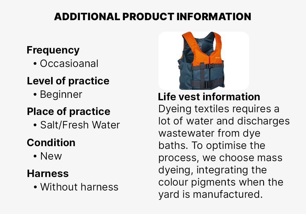 Ba 50N+ Kayak, Stand-Up-Paddle And Dinghy Buoyancy Aid, Blue, No Color, medium