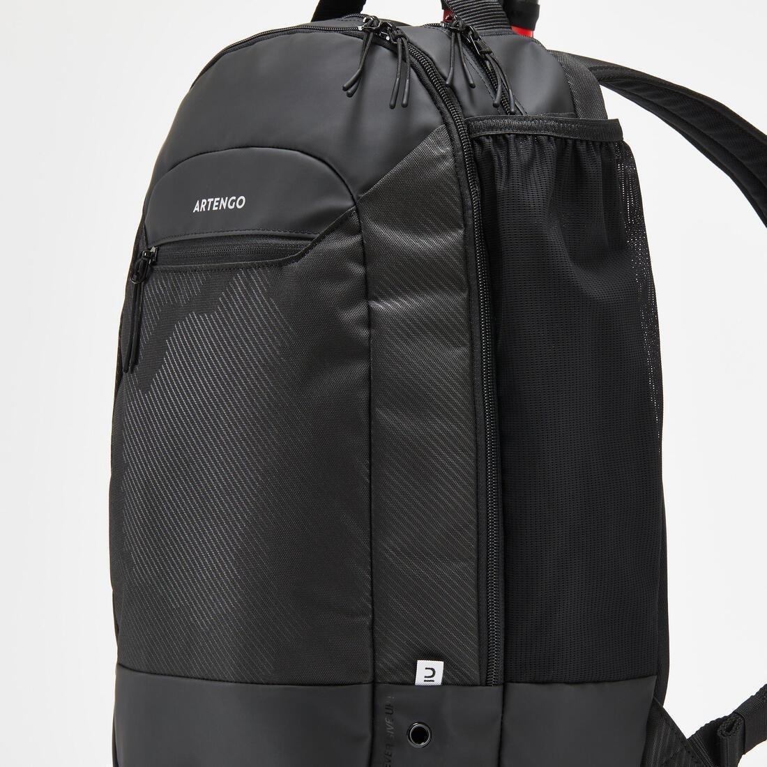 24 L Tennis Backpack M Team, Black, No Color, large image number 3