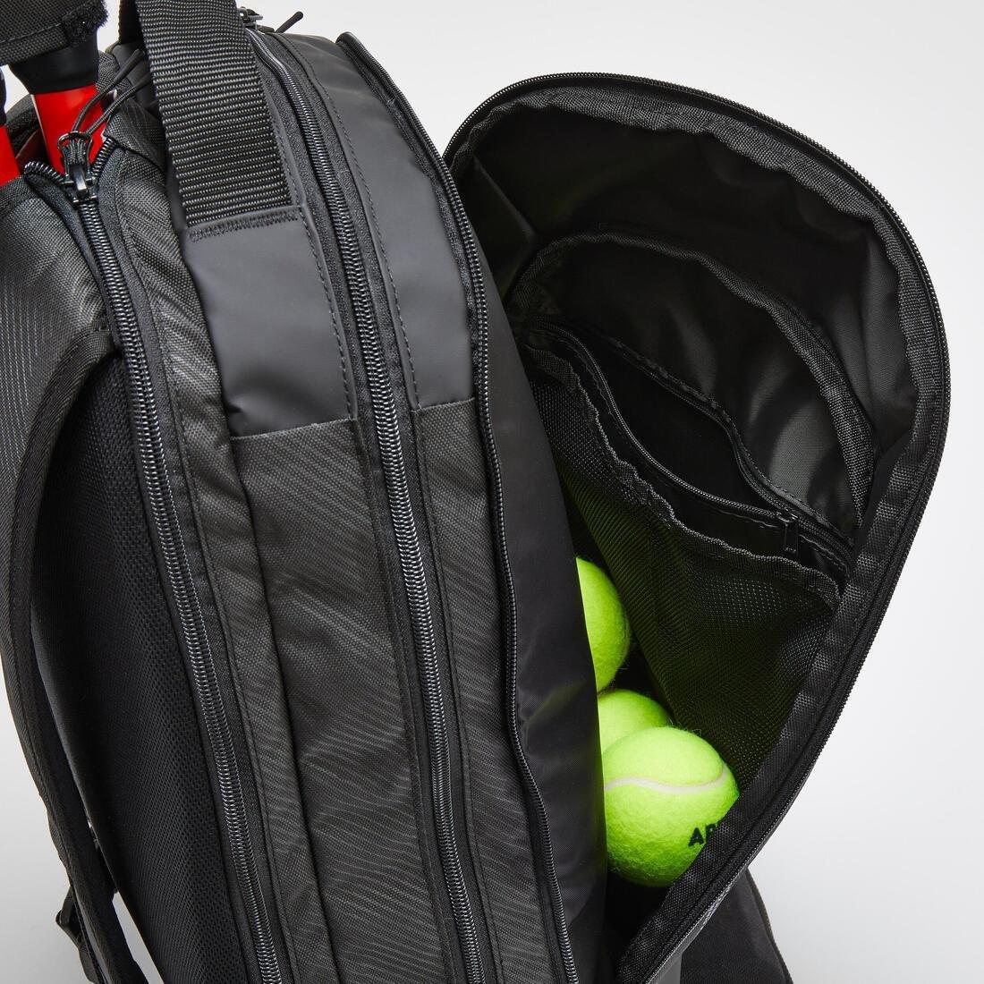 24 L Tennis Backpack M Team, Black, No Color, large image number 8