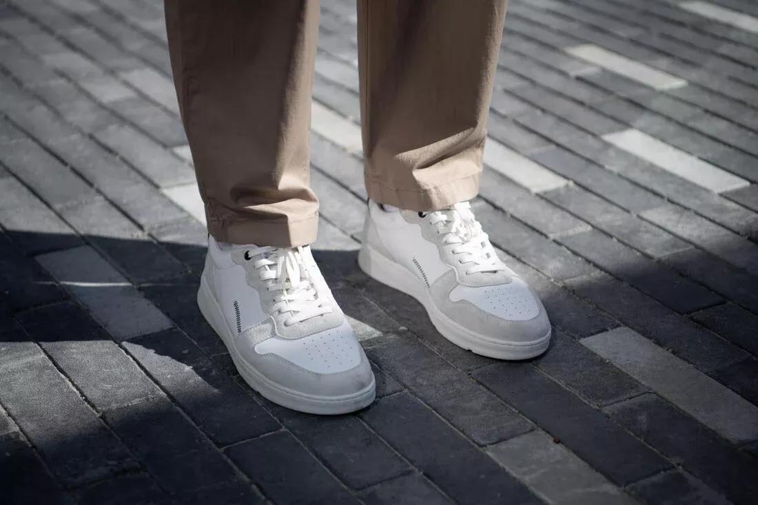 KALENJI--PROTECT LEATHER SHOES MEN WHITE, , large image number 2