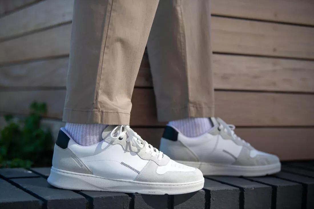 KALENJI--PROTECT LEATHER SHOES MEN WHITE, , large image number 6