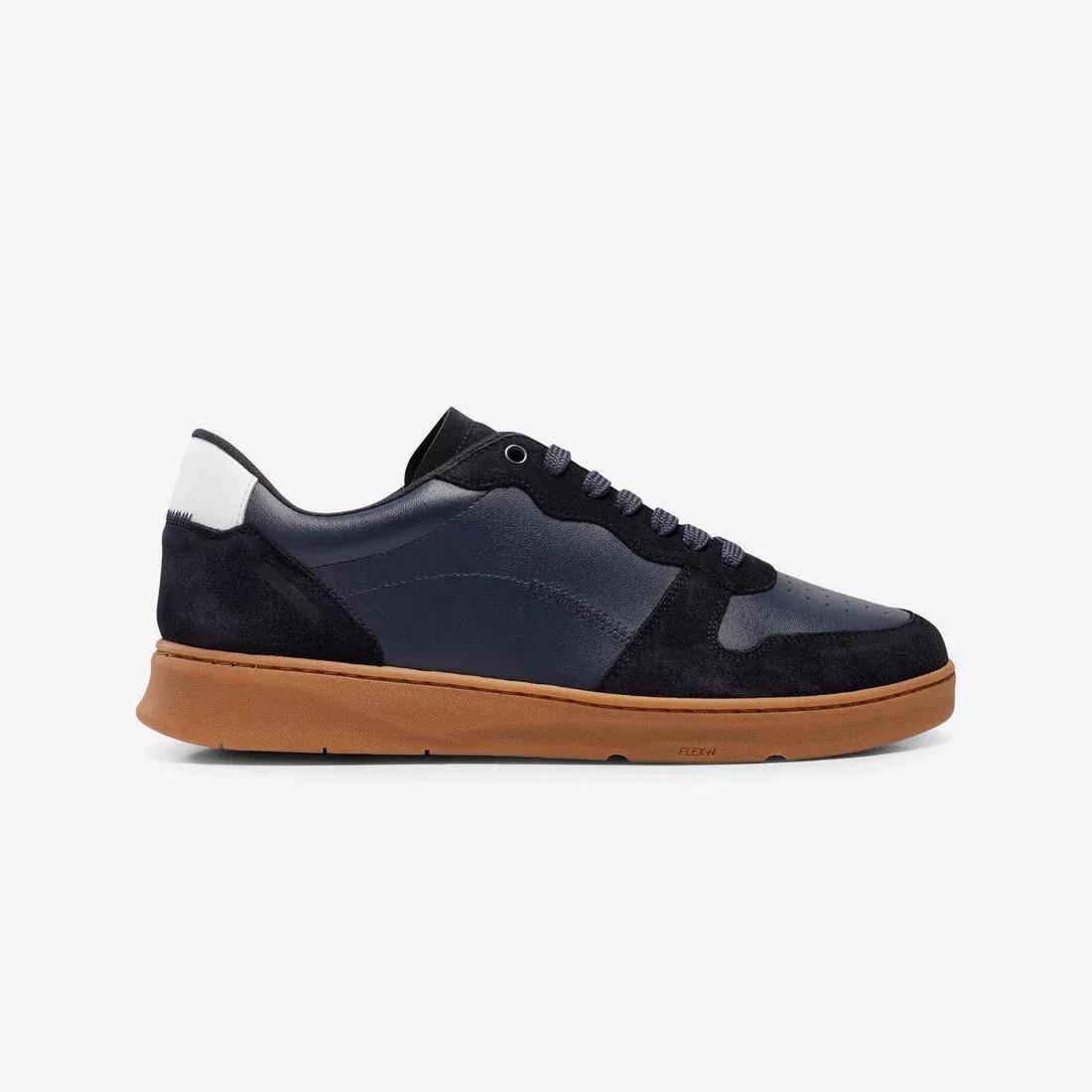 Men Leather Walking Shoes - Walk Protect, Navy, , medium