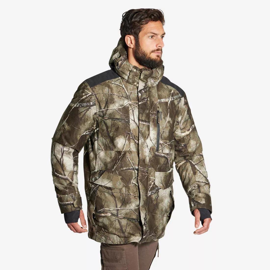 Hunting Silent Waterproof Warm Jacket - Treemetic 500, Multicolour, 5401_000, medium