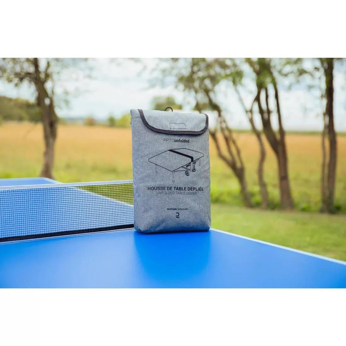 Table Tennis Table Protective Cover For Unfolded Table, Grey, No Color, large image number 10