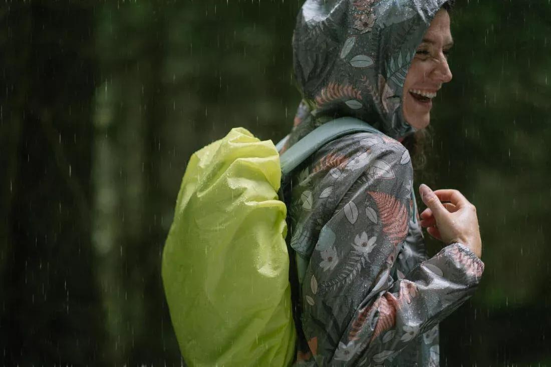 Rain Cover For Hiking Backpack - 10/20 L, Yellow, No Color, large image number 3