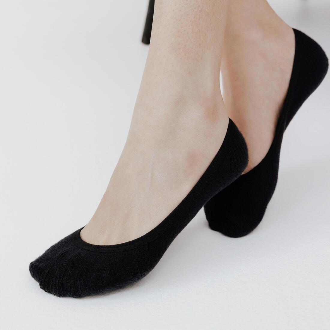 Unisex Low Ballerina Socks - Deocell Tech Urban Walk Pack Of 2 Pairs, Black, , large image number 10