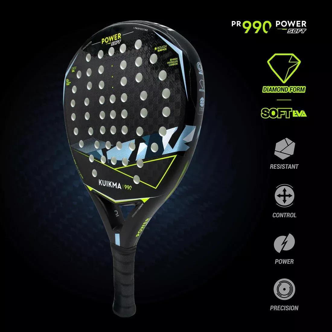 KUIKMA - Unisex Padel Racket - Pr 990 Power Soft, Black