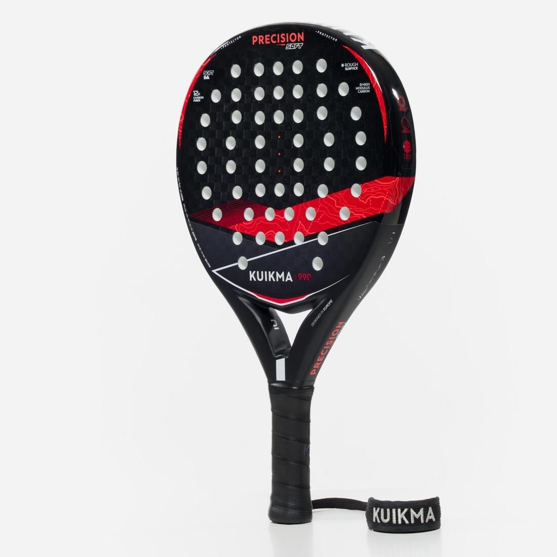 Adult Padel Racket - PR990 Precision Soft, Black, 5401_000, large image number 1