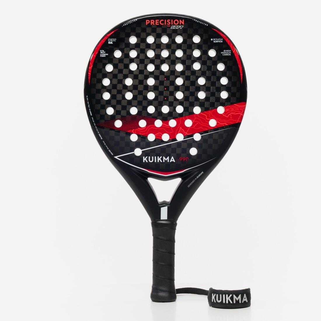 Adult Padel Racket - PR990 Precision Soft, Black, 5401_000, large image number 2
