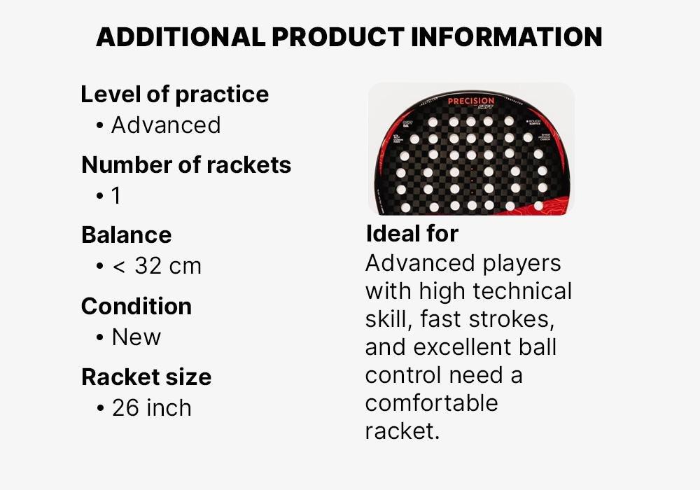 Adult Padel Racket - Pr 990 Precision Soft, Black, No Color, large image number 12