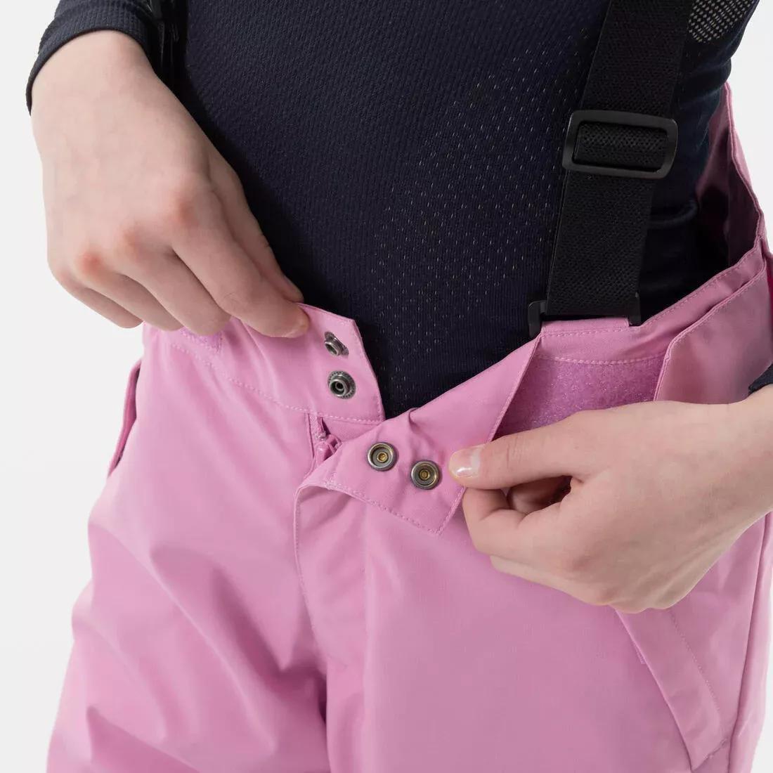 Kids Girls Warm And Waterproof Ski Trousers - 500 Pnf, Pink, , large image number 6