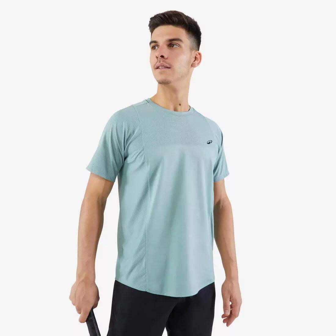 Men Short-Sleeved Tennis T-Shirt - Dry/Gael Monfils, Green, 5401_000, medium