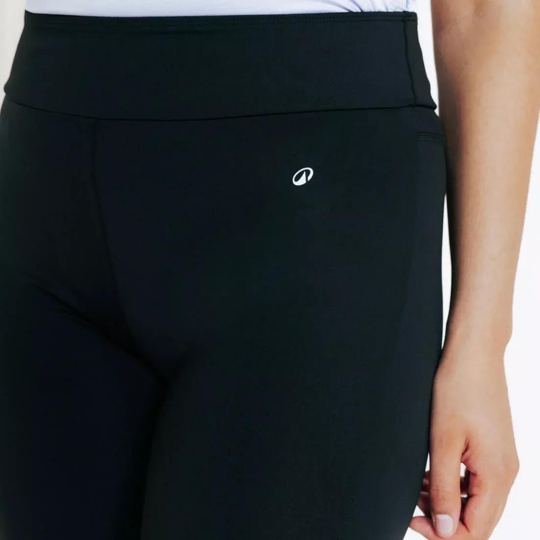 MELEZE GREEN Women's Horse Riding Full Grip Leggings 500, No Color, large image number 5