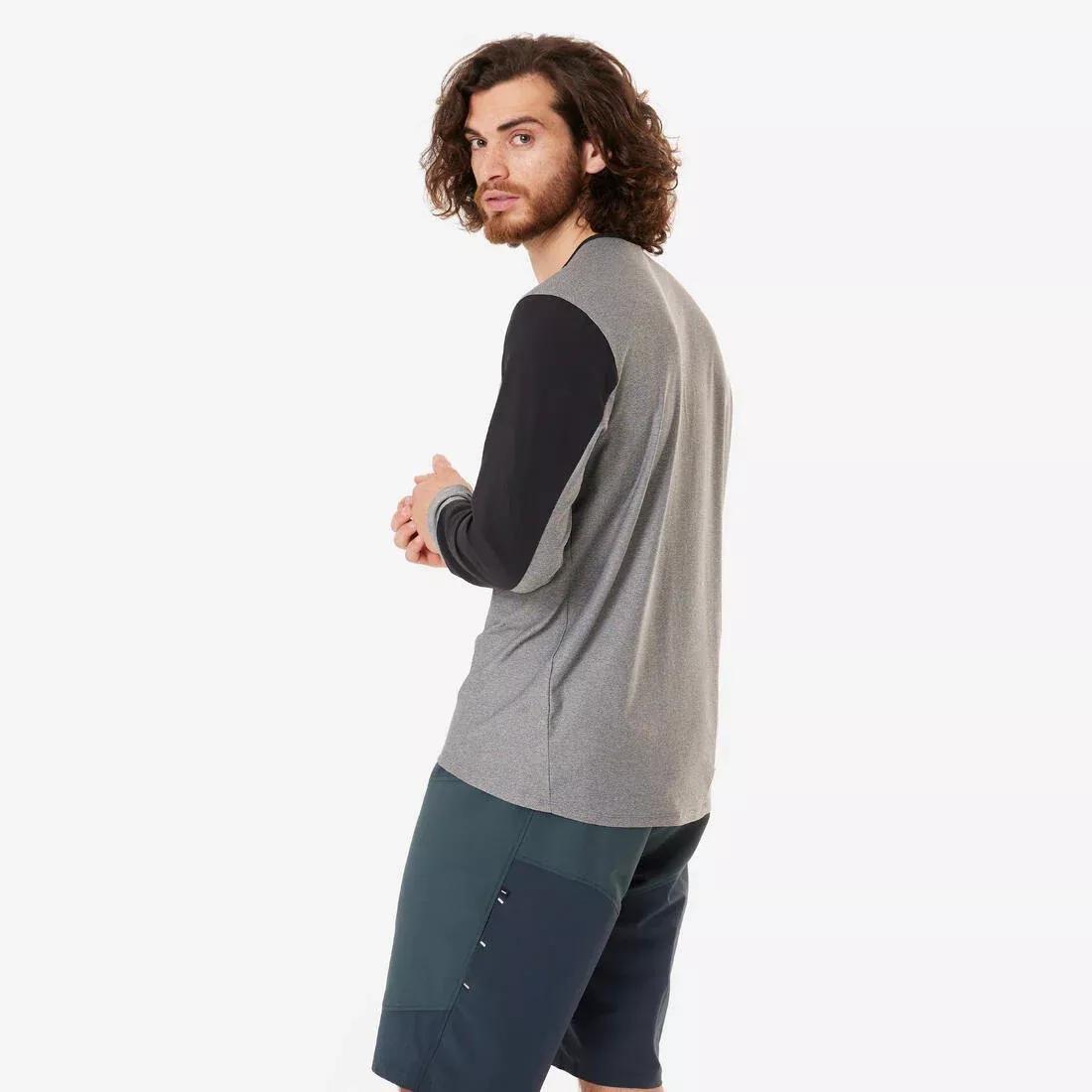 Long-Sleeved Breathable Cycling Jersey - 100, Grey, No Color, large image number 1