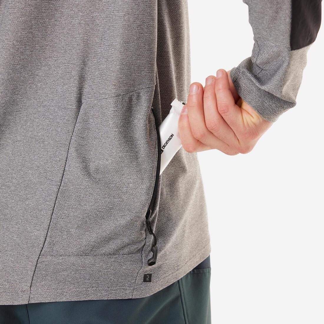 Long-Sleeved Breathable Cycling Jersey - 100, Grey, No Color, large image number 3