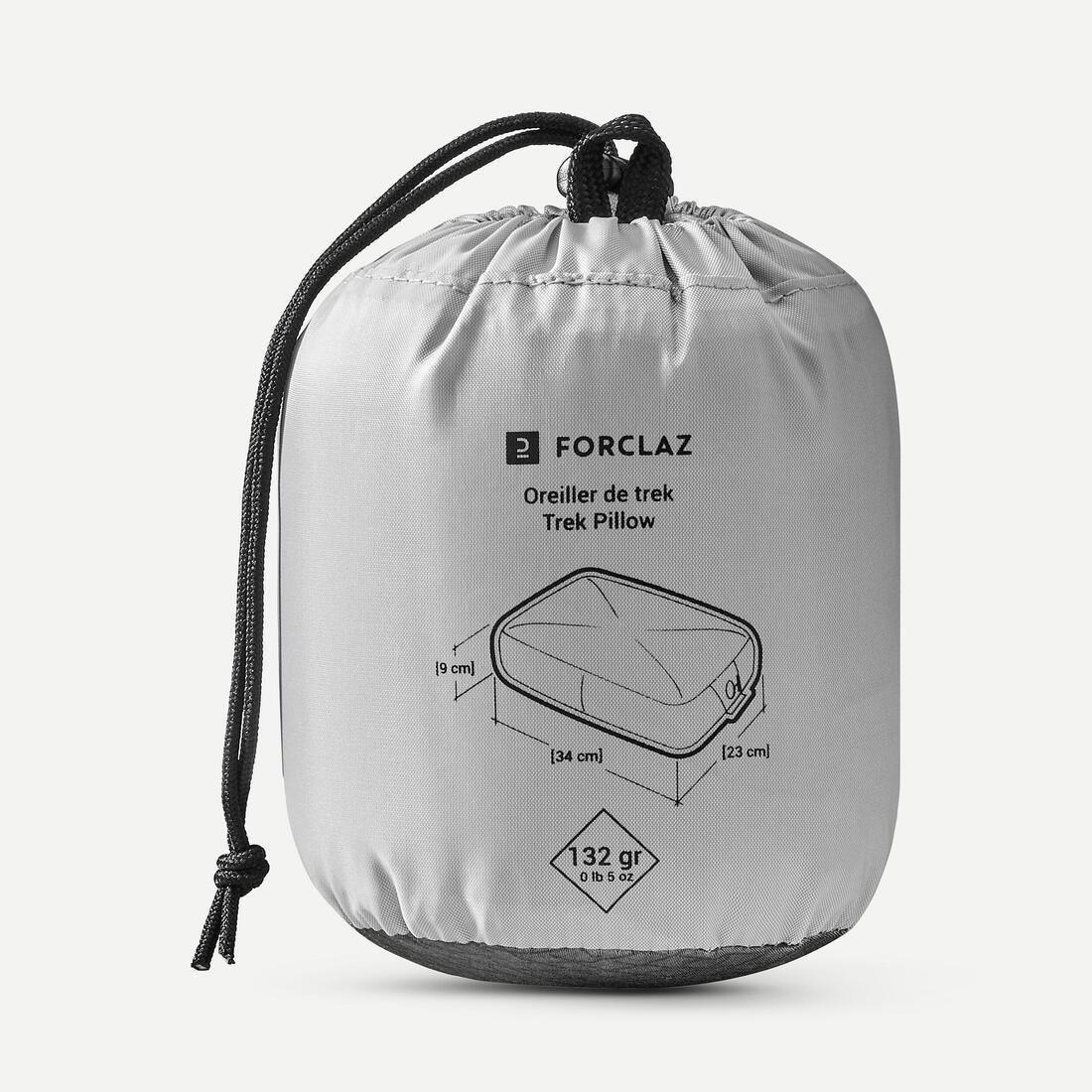 Inflatable Trekking Pillow - Mt500, Grey, No Color, large image number 2