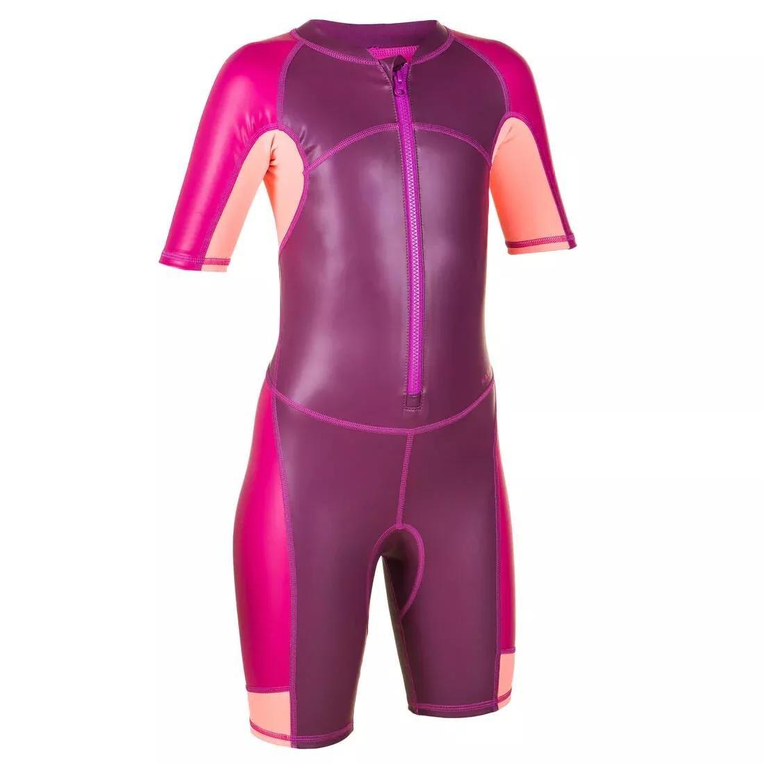 Kids Girls Kloupi Swim Shorty, Pink, No Color, large image number 4