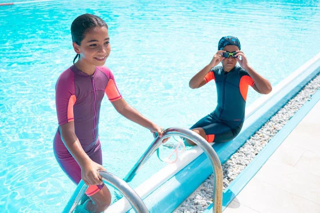 Kids Girls Kloupi Swim Shorty, Pink, , large image number 8