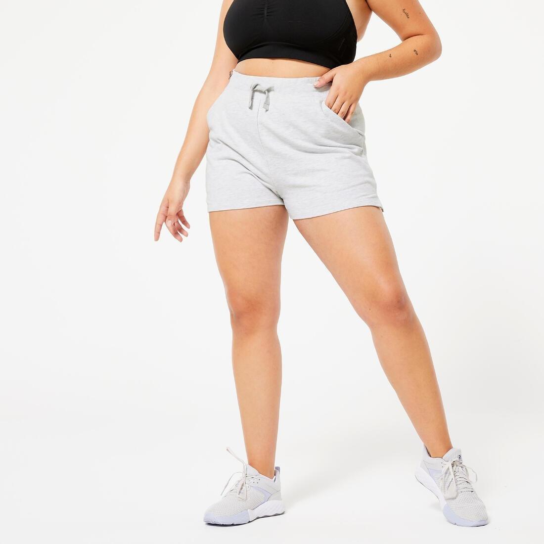 Women Fitness Shorts - 520, Grey, , medium