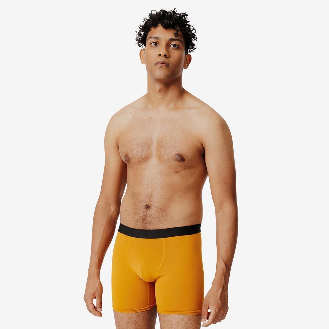 Men Breathable Running Boxers, Orange, , large image number 8