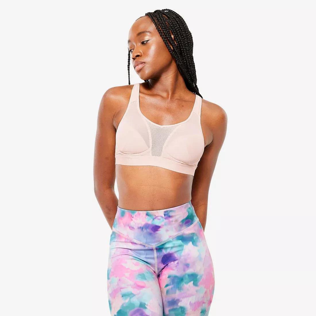 QUARTZ PINK Women's High Support Convertible Strap Sports Bra, , large image number 0